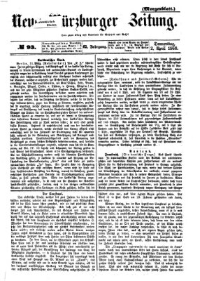 Neue Würzburger Zeitung Donnerstag 2. April 1868