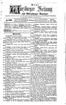 Neue Würzburger Zeitung und Würzburger Anzeiger (Neue Würzburger Zeitung) Freitag 21. Mai 1869