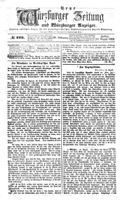 Neue Würzburger Zeitung und Würzburger Anzeiger (Neue Würzburger Zeitung) Freitag 20. August 1869