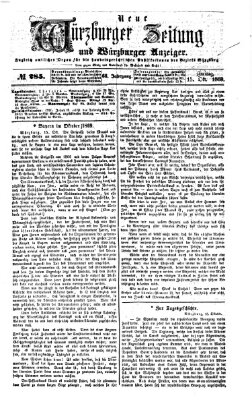 Neue Würzburger Zeitung und Würzburger Anzeiger (Neue Würzburger Zeitung) Freitag 15. Oktober 1869