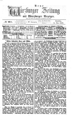 Neue Würzburger Zeitung Samstag 14. Mai 1870