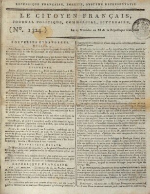 Le citoyen franc̜ais Freitag 8. Juli 1803