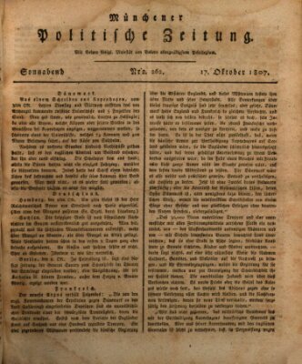 Münchener politische Zeitung (Süddeutsche Presse) Samstag 17. Oktober 1807