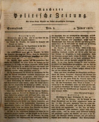 Münchener politische Zeitung (Süddeutsche Presse) Samstag 9. Januar 1808