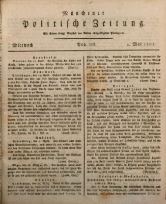 Münchener politische Zeitung (Süddeutsche Presse) Mittwoch 4. Mai 1808