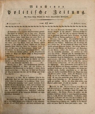 Münchener politische Zeitung (Süddeutsche Presse) Samstag 17. Februar 1810
