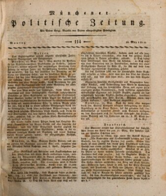 Münchener politische Zeitung (Süddeutsche Presse) Montag 14. Mai 1810