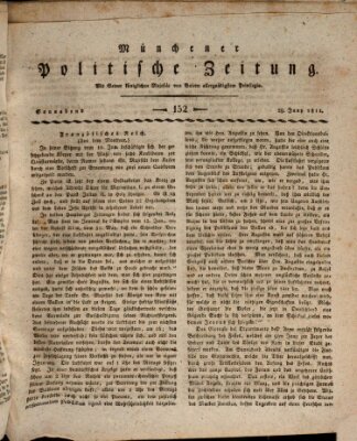 Münchener politische Zeitung (Süddeutsche Presse) Samstag 29. Juni 1811