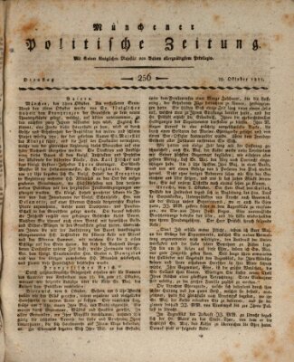 Münchener politische Zeitung (Süddeutsche Presse) Dienstag 29. Oktober 1811