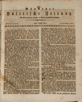 Münchener politische Zeitung (Süddeutsche Presse) Donnerstag 12. Dezember 1811