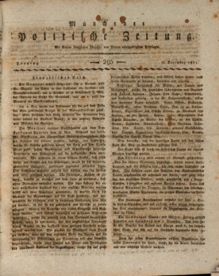 Münchener politische Zeitung (Süddeutsche Presse) Freitag 13. Dezember 1811