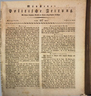 Münchener politische Zeitung (Süddeutsche Presse) Samstag 4. Juli 1812