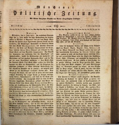 Münchener politische Zeitung (Süddeutsche Presse) Dienstag 7. Juli 1812
