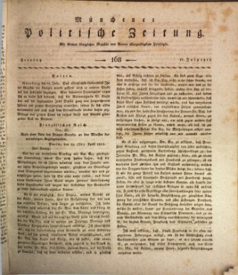 Münchener politische Zeitung (Süddeutsche Presse) Freitag 17. Juli 1812