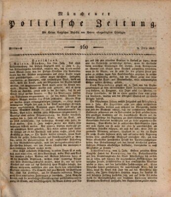 Münchener politische Zeitung (Süddeutsche Presse) Mittwoch 9. Juli 1817