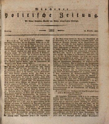 Münchener politische Zeitung (Süddeutsche Presse) Freitag 28. November 1817