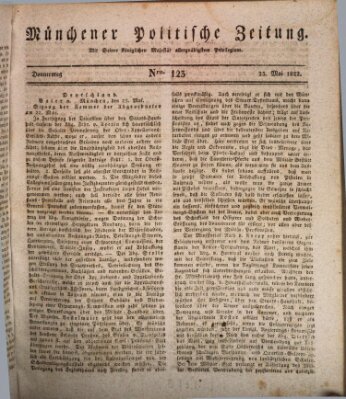 Münchener politische Zeitung (Süddeutsche Presse) Donnerstag 23. Mai 1822