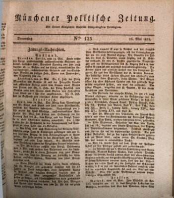 Münchener politische Zeitung (Süddeutsche Presse) Donnerstag 26. Mai 1825