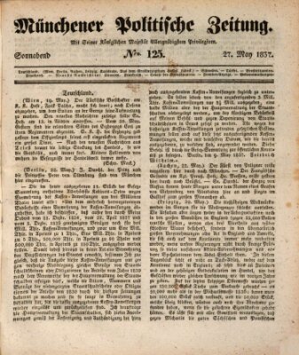 Münchener politische Zeitung (Süddeutsche Presse) Samstag 27. Mai 1837