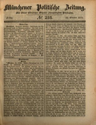 Münchener politische Zeitung (Süddeutsche Presse) Freitag 22. Oktober 1841