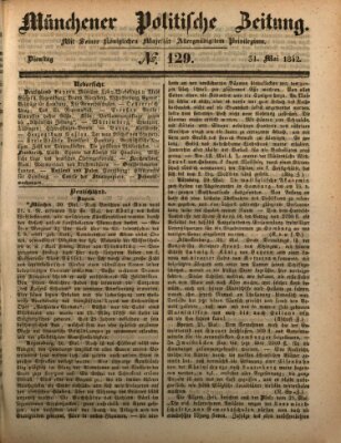 Münchener politische Zeitung (Süddeutsche Presse) Dienstag 31. Mai 1842