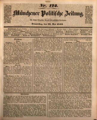 Münchener politische Zeitung (Süddeutsche Presse) Donnerstag 23. Mai 1844
