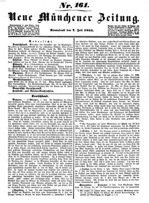Neue Münchener Zeitung (Süddeutsche Presse) Samstag 7. Juli 1855