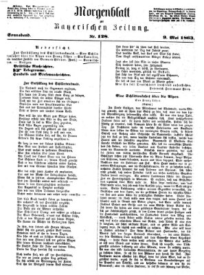 Bayerische Zeitung (Süddeutsche Presse) Samstag 9. Mai 1863