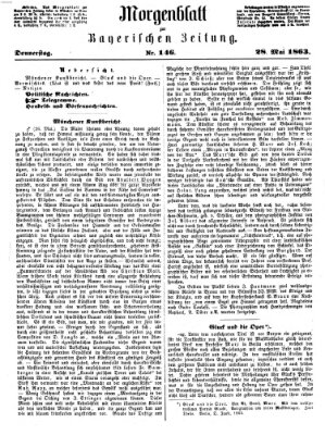 Bayerische Zeitung (Süddeutsche Presse) Donnerstag 28. Mai 1863