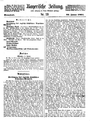 Bayerische Zeitung (Süddeutsche Presse) Samstag 23. Januar 1864