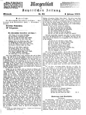 Bayerische Zeitung (Süddeutsche Presse) Mittwoch 3. Februar 1864