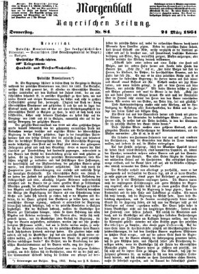 Bayerische Zeitung (Süddeutsche Presse) Donnerstag 24. März 1864