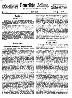 Bayerische Zeitung (Süddeutsche Presse) Freitag 24. Juni 1864