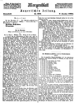 Bayerische Zeitung (Süddeutsche Presse) Samstag 8. Oktober 1864