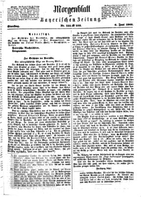 Bayerische Zeitung (Süddeutsche Presse) Dienstag 6. Juni 1865