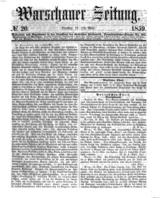Warschauer Zeitung Dienstag 24. Mai 1859
