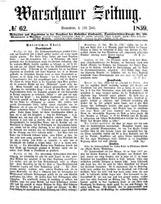 Warschauer Zeitung Samstag 16. Juli 1859