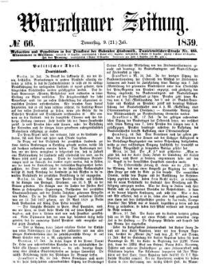 Warschauer Zeitung Donnerstag 21. Juli 1859
