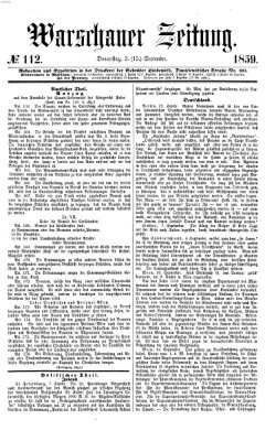 Warschauer Zeitung Donnerstag 15. September 1859