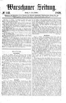 Warschauer Zeitung Freitag 21. Oktober 1859