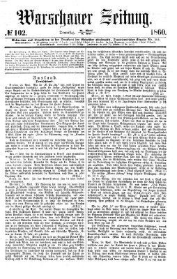 Warschauer Zeitung Donnerstag 3. Mai 1860