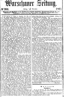 Warschauer Zeitung Freitag 16. November 1860