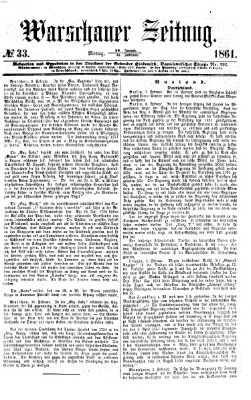 Warschauer Zeitung Montag 11. Februar 1861