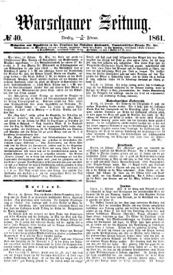 Warschauer Zeitung Dienstag 19. Februar 1861