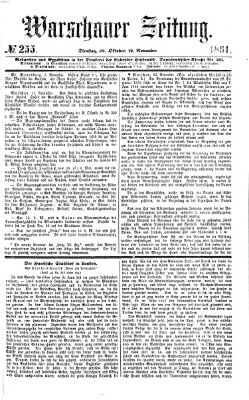 Warschauer Zeitung Dienstag 12. November 1861