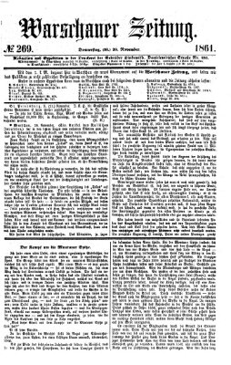 Warschauer Zeitung Donnerstag 28. November 1861