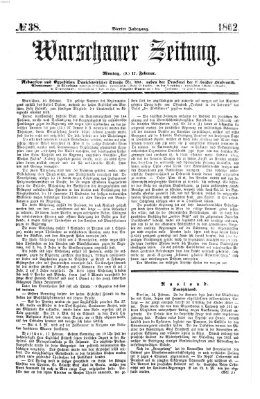 Warschauer Zeitung Montag 17. Februar 1862