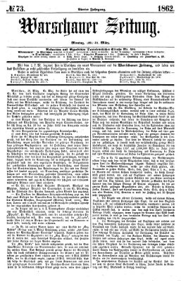 Warschauer Zeitung Montag 31. März 1862