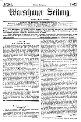 Warschauer Zeitung Dienstag 16. Dezember 1862