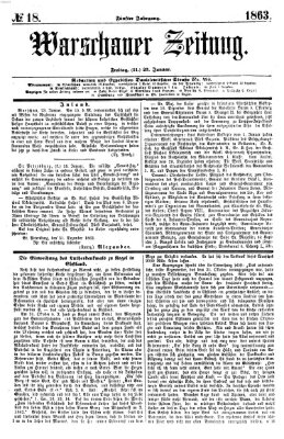 Warschauer Zeitung Freitag 23. Januar 1863